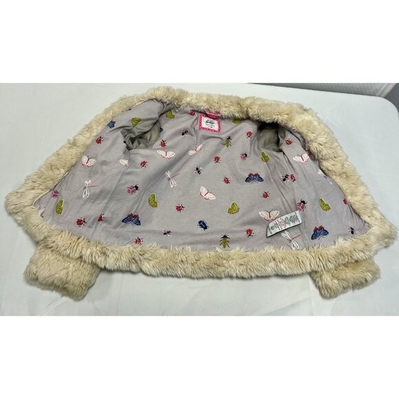 Girls Mini Boden 11-12Y Faux Fur Coat - Picture 5 of 10